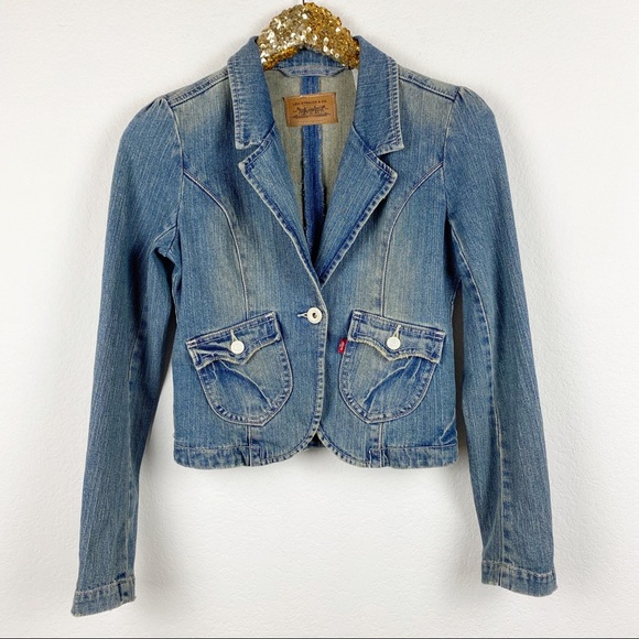 levis denim blazer
